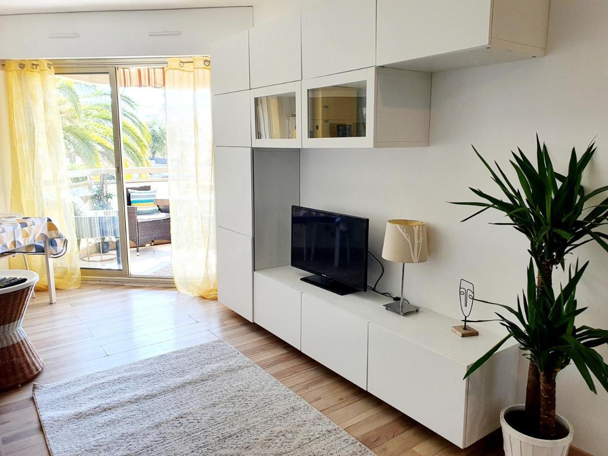 Bel Appartement A 50M De La Plage, 2 Pieces Climatisees, Parking Prive Αντίμπ Εξωτερικό φωτογραφία